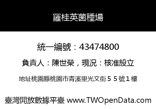 羅桂英菌種場