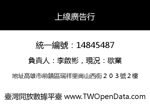 上線廣告行