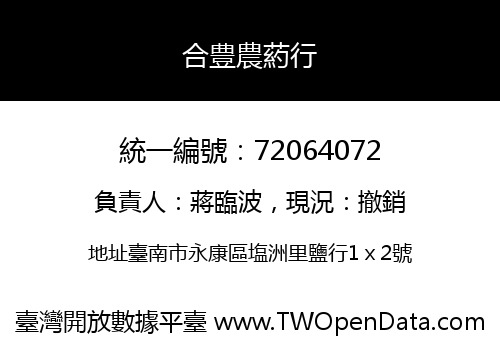 合豊農葯行