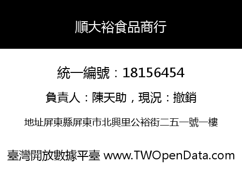 順大裕食品商行