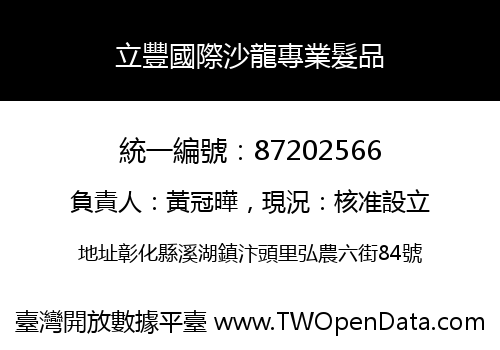 立豐國際沙龍專業髮品