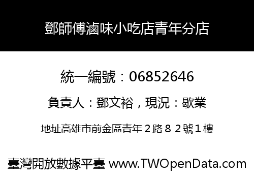 鄧師傅滷味小吃店青年分店