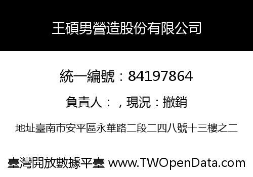 王碩男營造股份有限公司