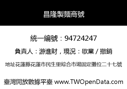 昌隆製麵商號