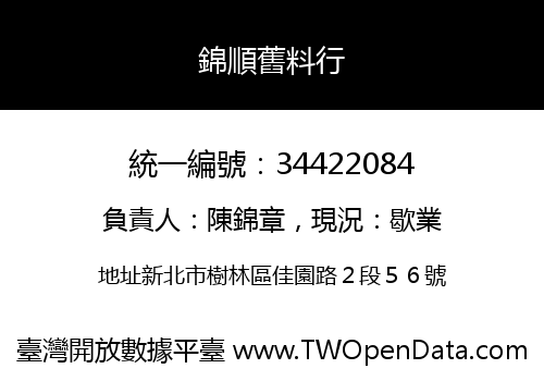 錦順舊料行