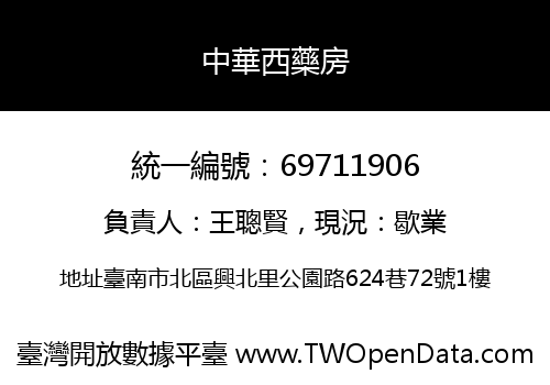 中華西藥房