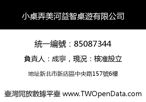 小桌弄美河益智桌遊有限公司