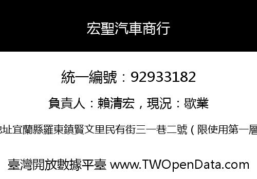 宏聖汽車商行