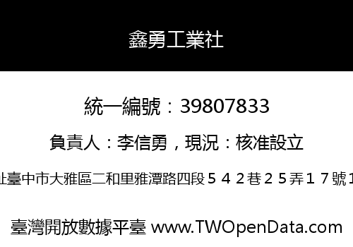 鑫勇工業社