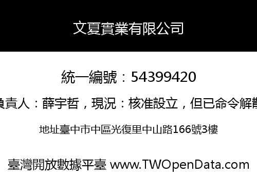 文夏實業有限公司