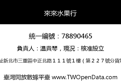 來來水果行