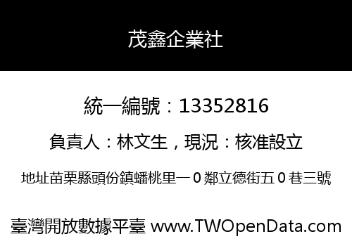 茂鑫企業社
