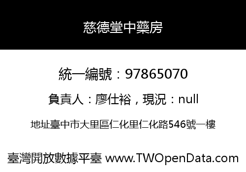 慈德堂中藥房