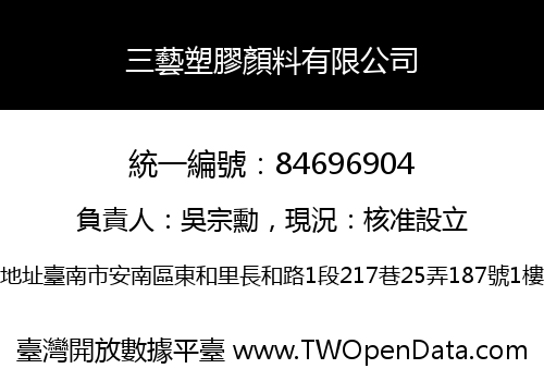 三藝塑膠顏料有限公司