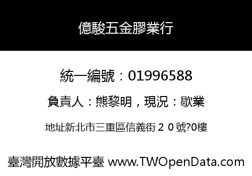 億駿五金膠業行
