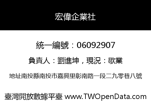 宏偉企業社