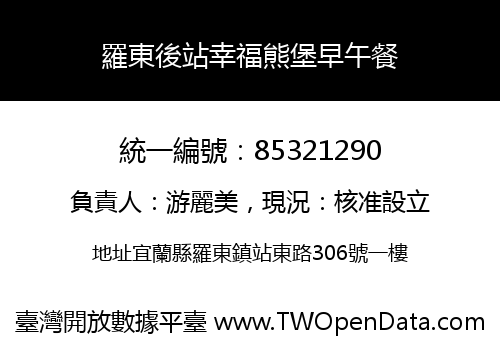 羅東後站幸福熊堡早午餐