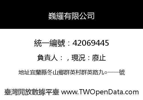 巍耀有限公司