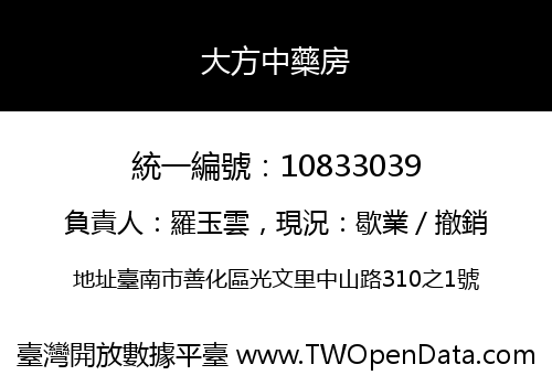 大方中藥房