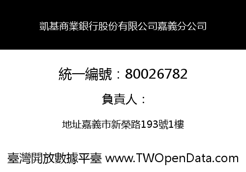 凱基商業銀行股份有限公司嘉義分公司