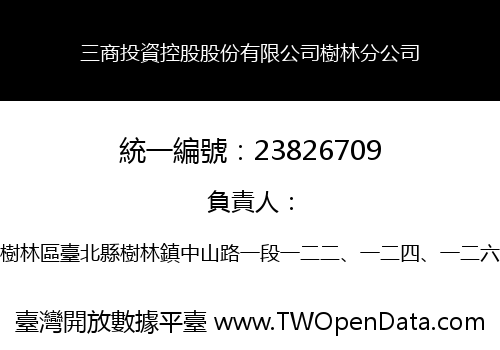三商投資控股股份有限公司樹林分公司