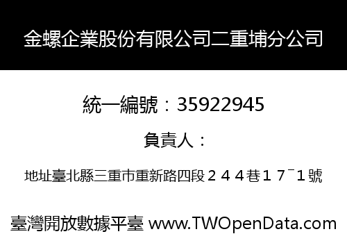 金螺企業股份有限公司二重埔分公司