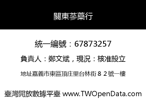關東蔘藥行