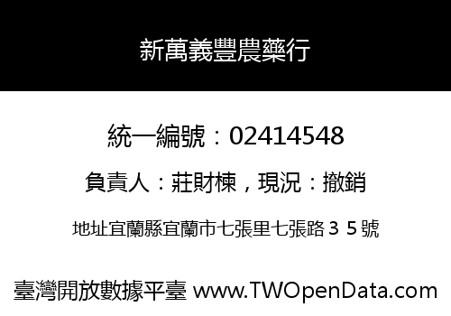 新萬義豐農藥行