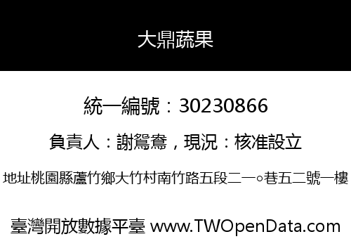 大鼎蔬果