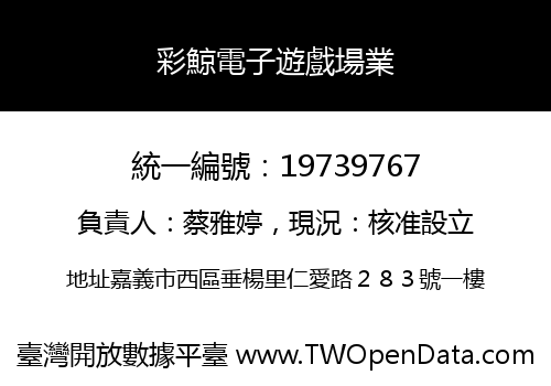 彩鯨電子遊戲場業