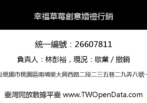 幸福草莓創意婚禮行銷