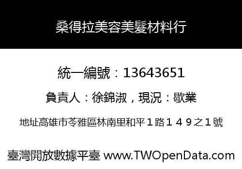 桑得拉美容美髮材料行