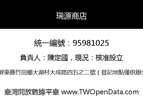 瑞源商店