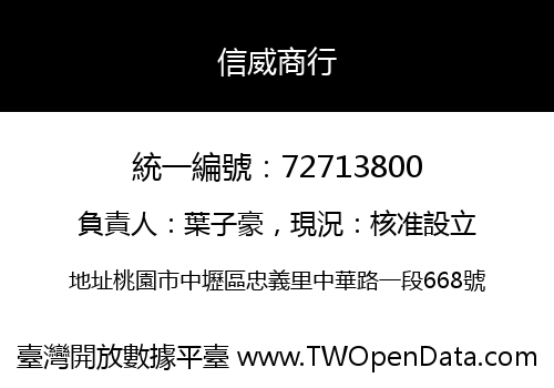 信威商行