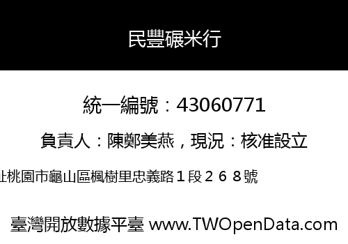 民豐碾米行