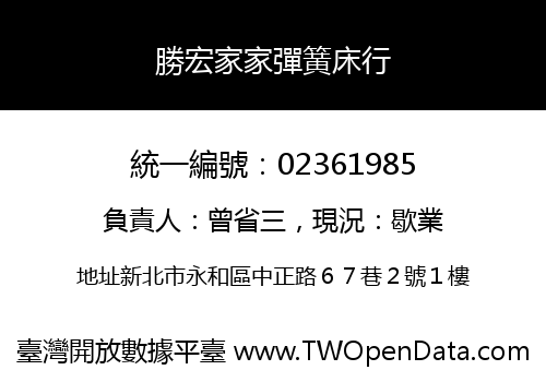 勝宏家家彈簧床行