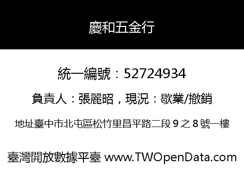 慶和五金行