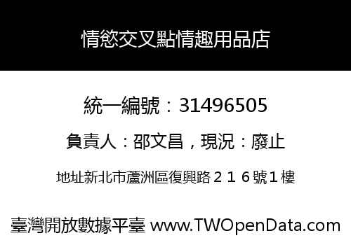 情慾交叉點情趣用品店