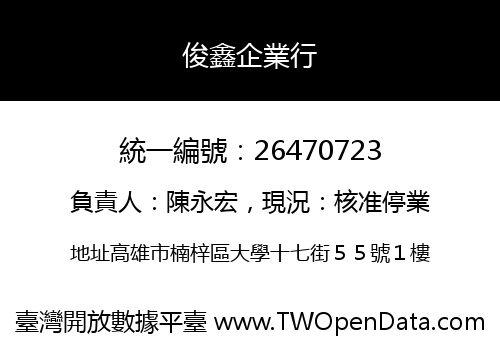 俊鑫企業行
