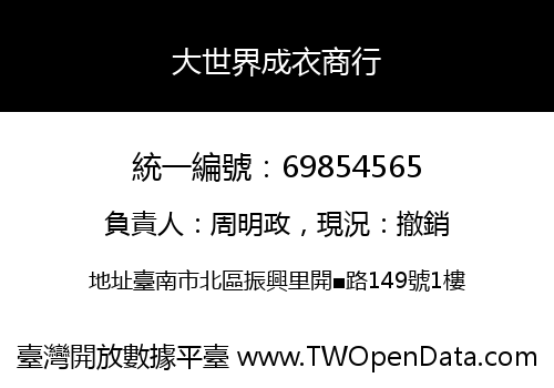 大世界成衣商行
