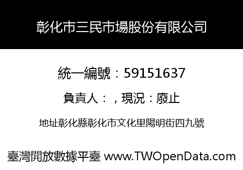 彰化市三民市場股份有限公司