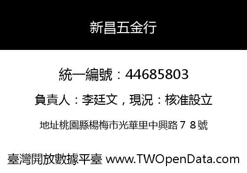 新昌五金行