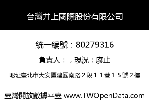 台灣井上國際股份有限公司