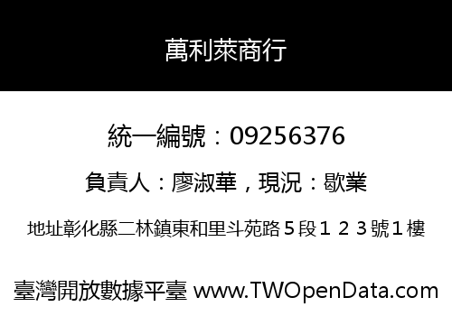 萬利萊商行