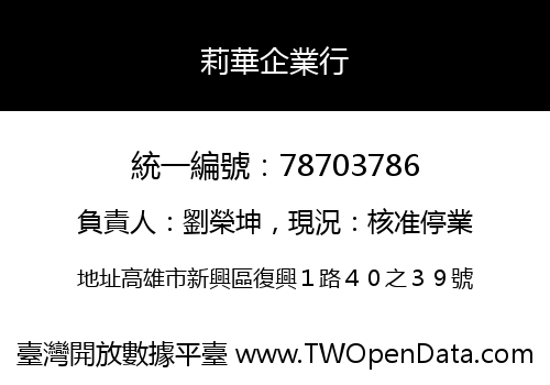 莉華企業行
