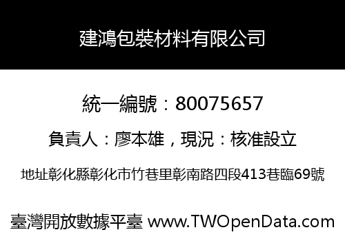 建鴻包裝材料有限公司