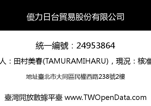 優力日台貿易股份有限公司