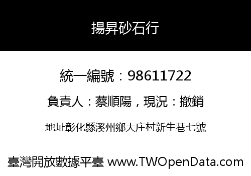 揚昇砂石行