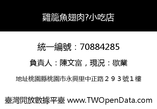 雞籠魚翅肉?小吃店