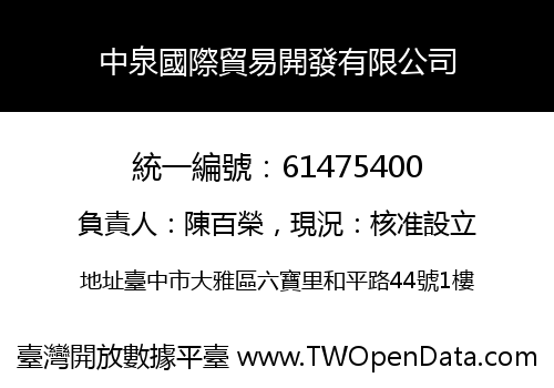 中泉國際貿易開發有限公司